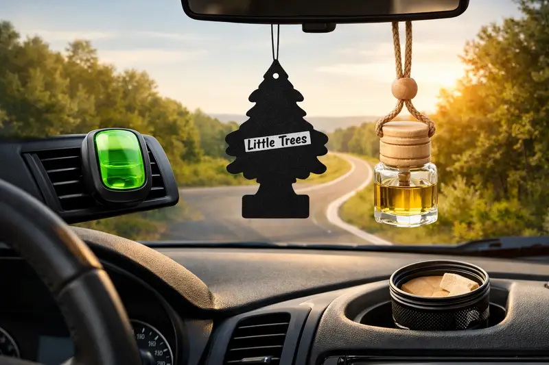 Premium car scent inside a clean car interior