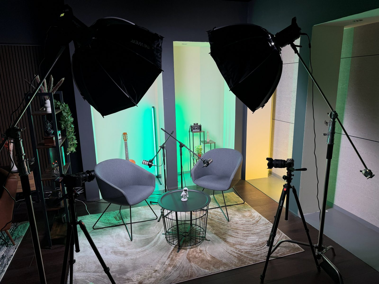 Podcast Studio Manchester — studio wide view