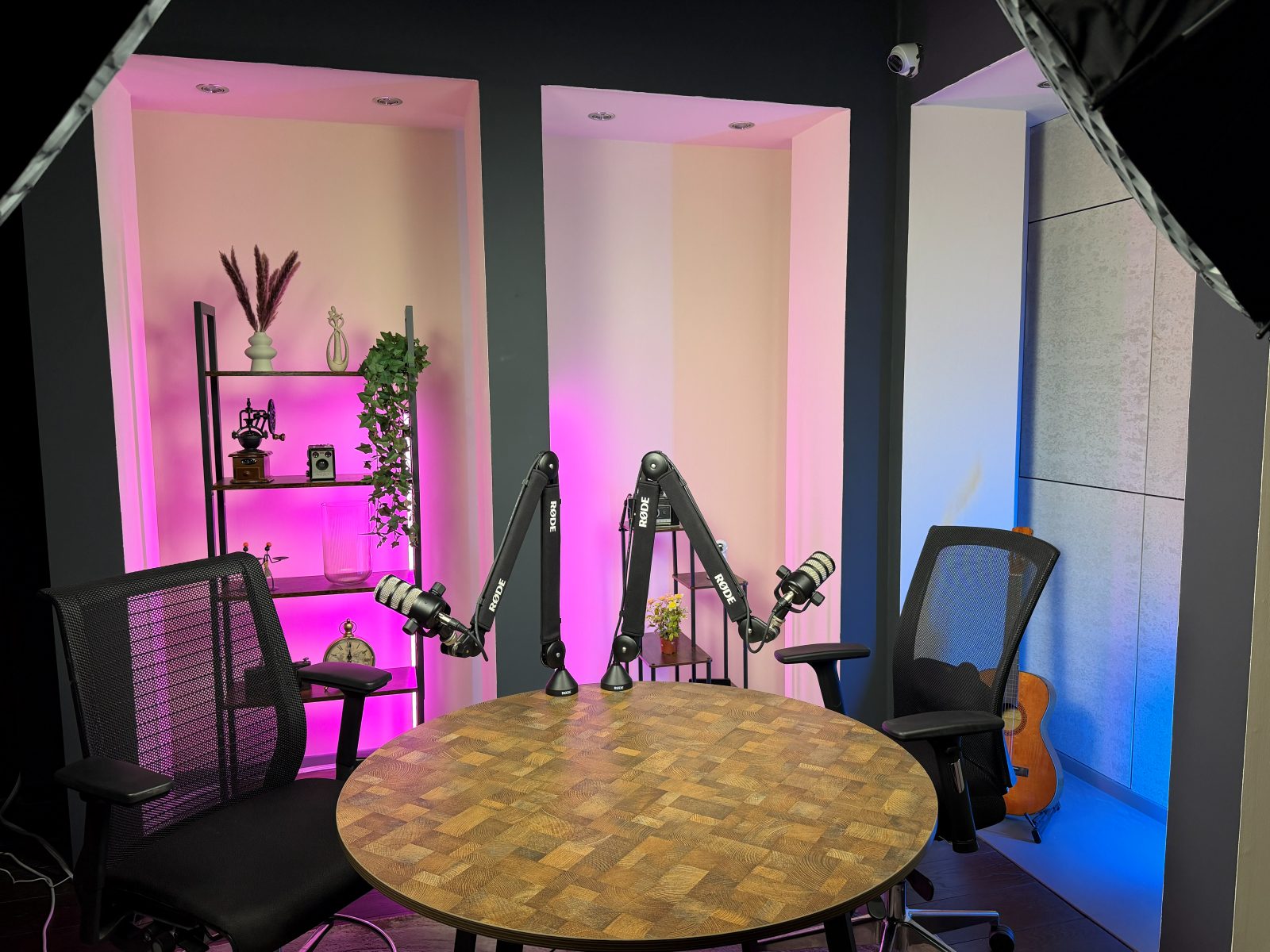 Podcast Studio Manchester — wide recording floor