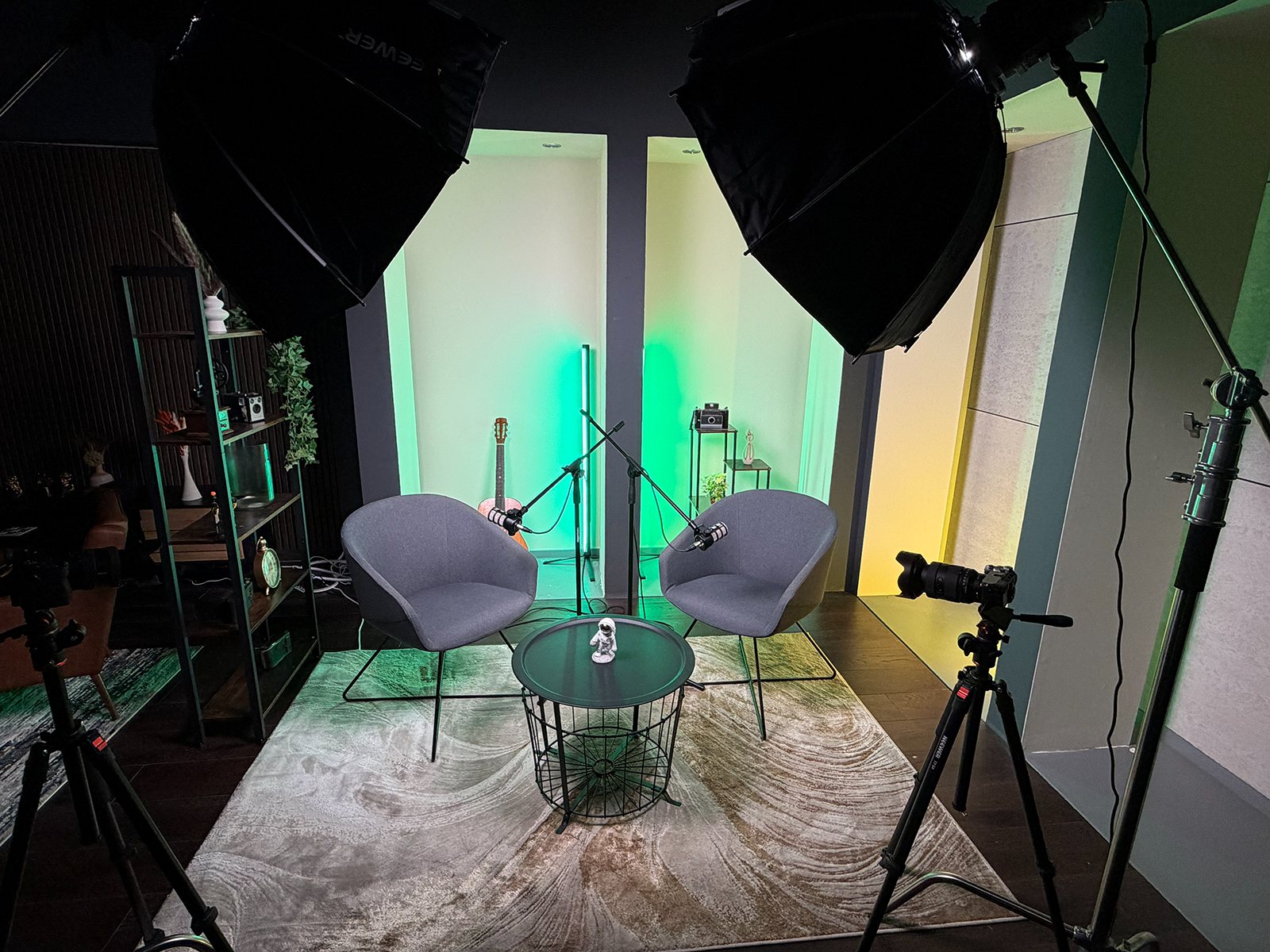 Podcast Studio Manchester — interview set